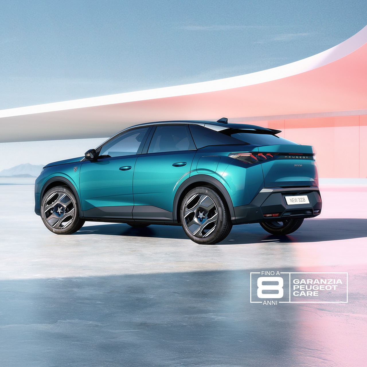 PEUGEOT 3008 Hybrid rear view